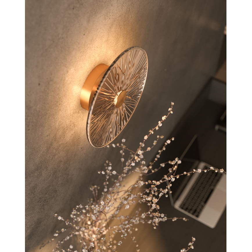 MAXLIGHT W0355 - LED sieninis šviestuvas ALLURE LED/5W/230V diametras 28 cm auksas