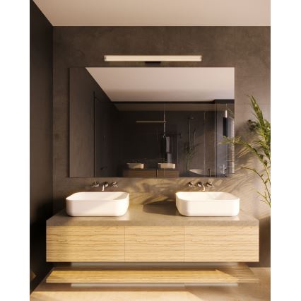 MAXLIGHT W0363 - LED Sieninis vonios šviestuvas FAYETTE LED/6W/230V 31 cm IP44 juoda