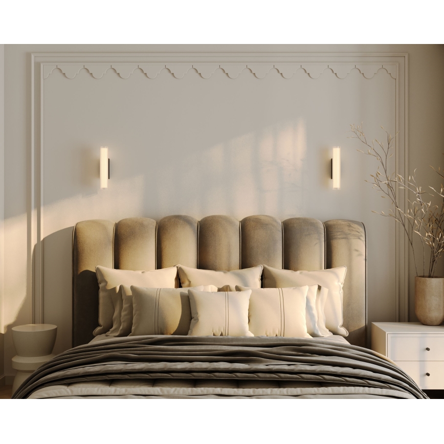 MAXLIGHT W0363 - LED Sieninis vonios šviestuvas FAYETTE LED/6W/230V 31 cm IP44 juoda