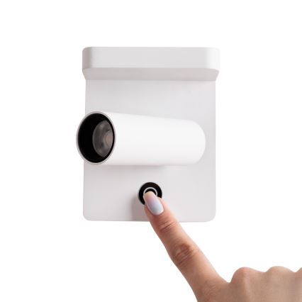 MAXLIGHT W0373 - LED sieninis akcentinis šviestuvas su belaidžiu įkrovimu LOFER LED/7W/230V balta