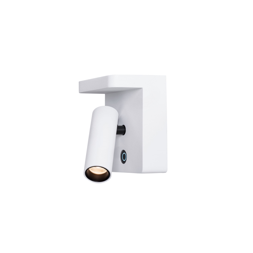MAXLIGHT W0373 - LED sieninis akcentinis šviestuvas su belaidžiu įkrovimu LOFER LED/7W/230V balta