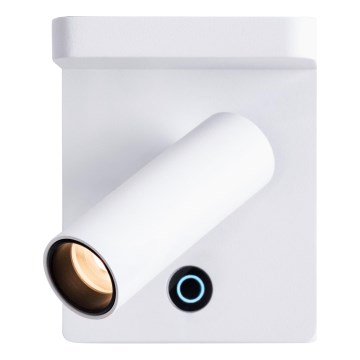 MAXLIGHT W0373 - LED sieninis akcentinis šviestuvas su belaidžiu įkrovimu LOFER LED/7W/230V balta