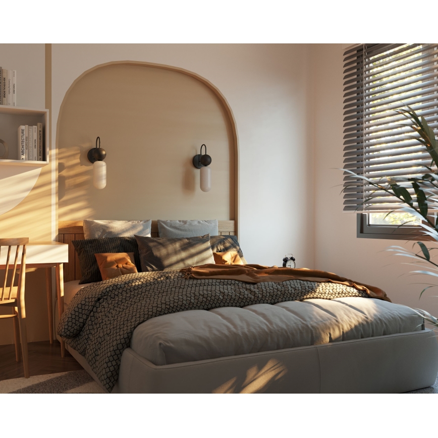 MAXLIGHT W0381 - Sieninis šviestuvas ROMA 1xG9/12W/230V juoda