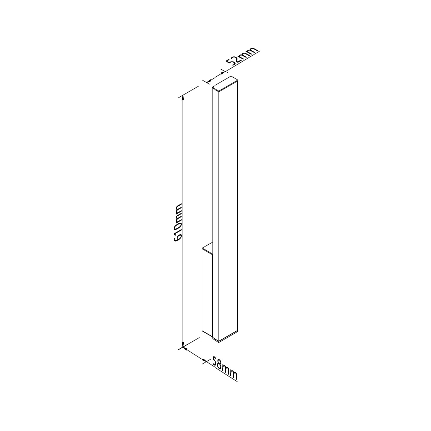 MAXLIGHT W0458 - LED Lauko sieninis šviestuvas KAPRUN LED/6W/230V CRI 93 IP65 juodas