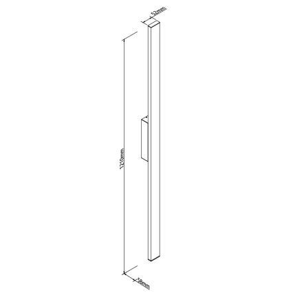 MAXLIGHT W0461 - Lauko LED sieninis šviestuvas PREDAZZO LED/20W/230V CRI 93 IP65 juoda