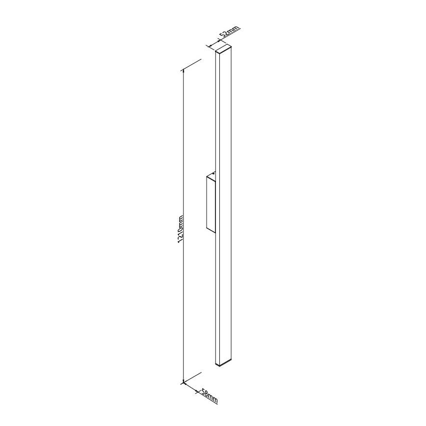 MAXLIGHT W0461 - Lauko LED sieninis šviestuvas PREDAZZO LED/20W/230V CRI 93 IP65 juoda