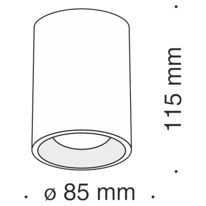 Maytoni C012CL-01B - Akcentinis apšvietimas SLIM 1xGU10/50W/230V juoda