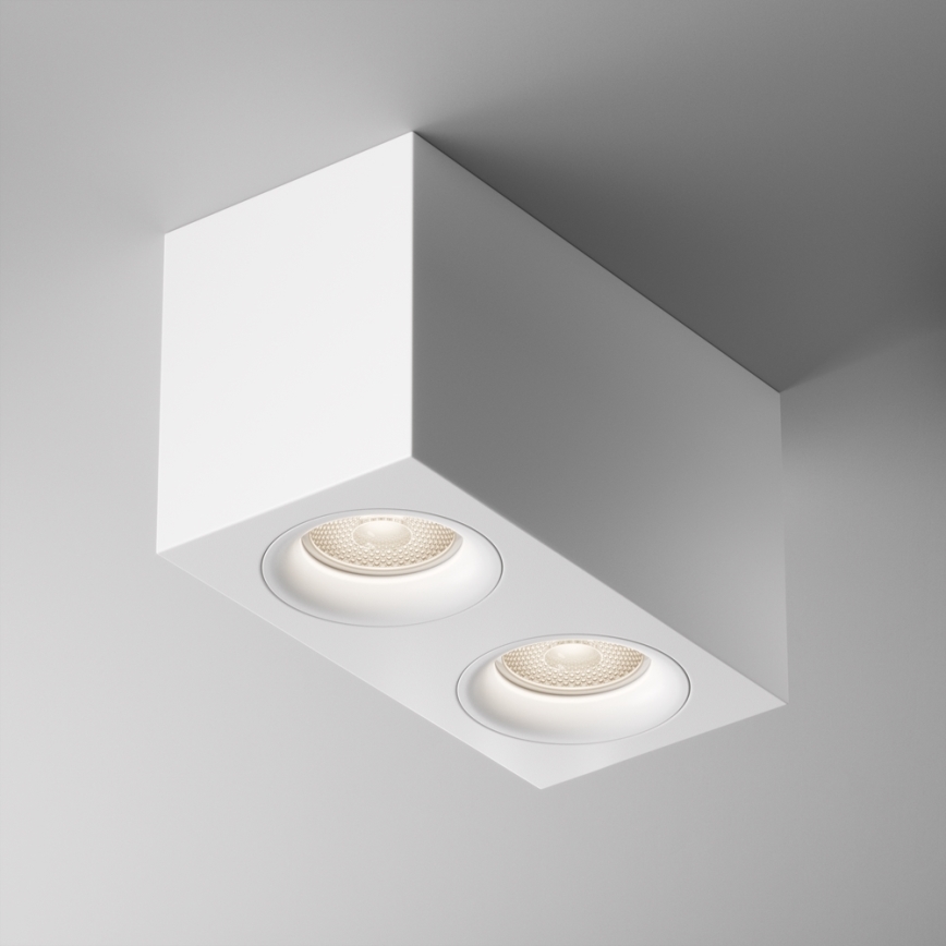 Maytoni C013CL-02W - Akcentinis apšvietimas SLIM 2xGU10/50W/230V balta