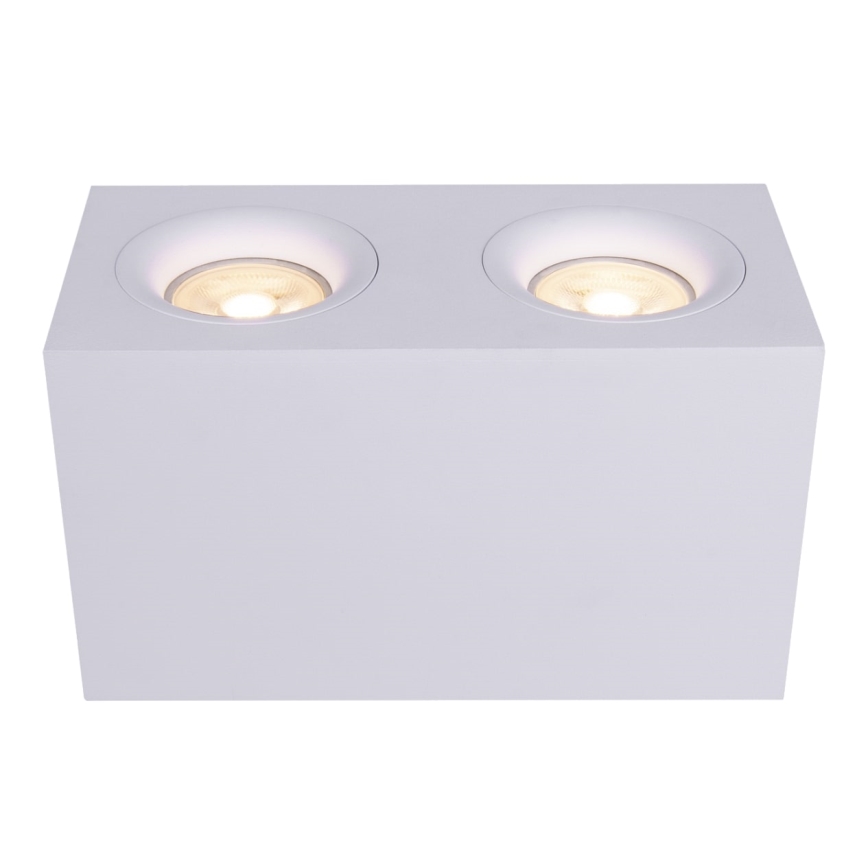Maytoni C013CL-02W - Akcentinis apšvietimas SLIM 2xGU10/50W/230V balta