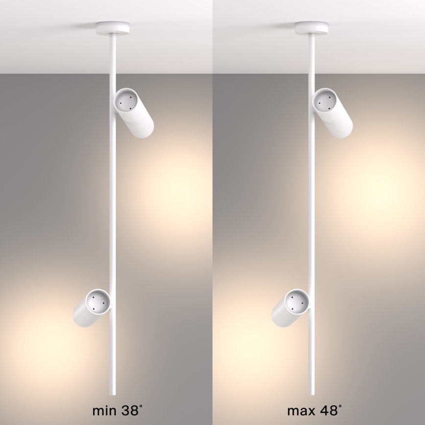 Maytoni C021CL-02W - Sietynas ant stulpo ELTI 2xGU10/50W/230V balta
