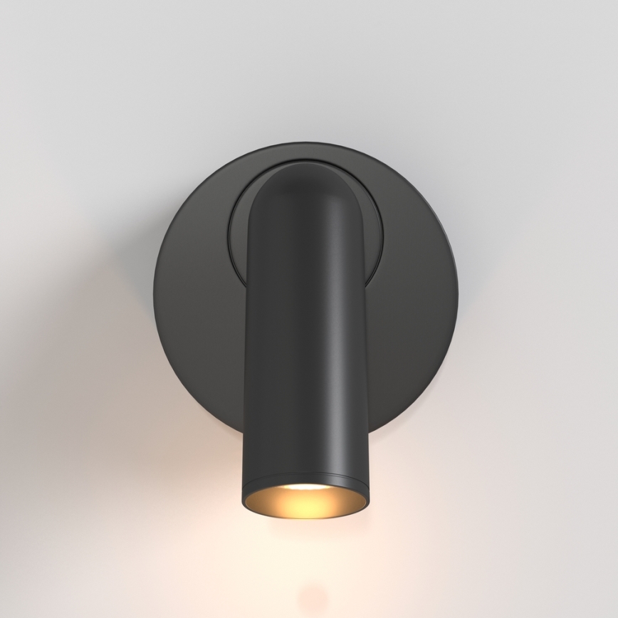 Maytoni C038WL-L3B3K - LED sieninis šviestuvas MIRAX LED/3W/230V 3000K juoda
