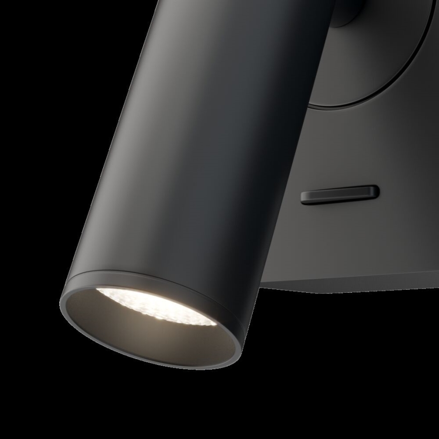 Maytoni C039WL-L3B3K - LED sieninis akcentinis šviestuvas MIRAX LED/3W/230V juoda