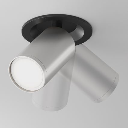 Maytoni C048CL-U-1BS - Akcentinis įleidžiamas šviestuvas FOCUS 1xGU10/10W/230V matinis chromas