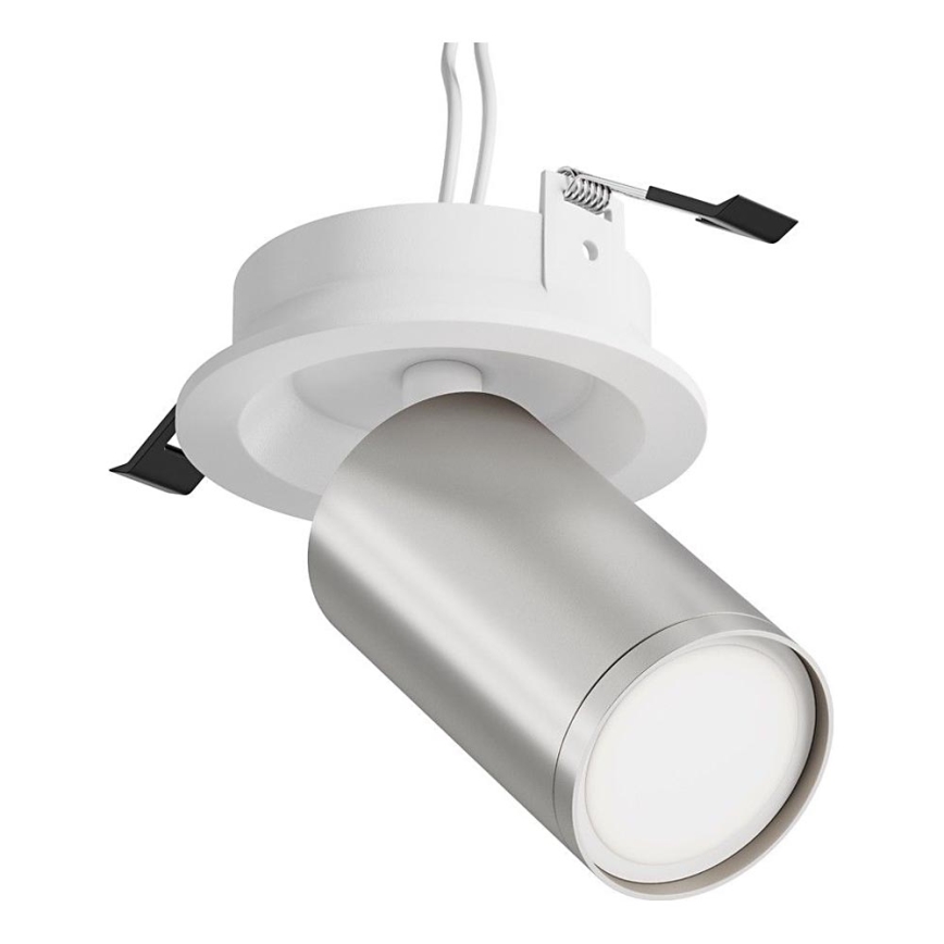 Maytoni C048CL-U-1WS - Akcentinis įleidžiamas šviestuvas FOCUS 1xGU10/10W/230V blizgus chromas