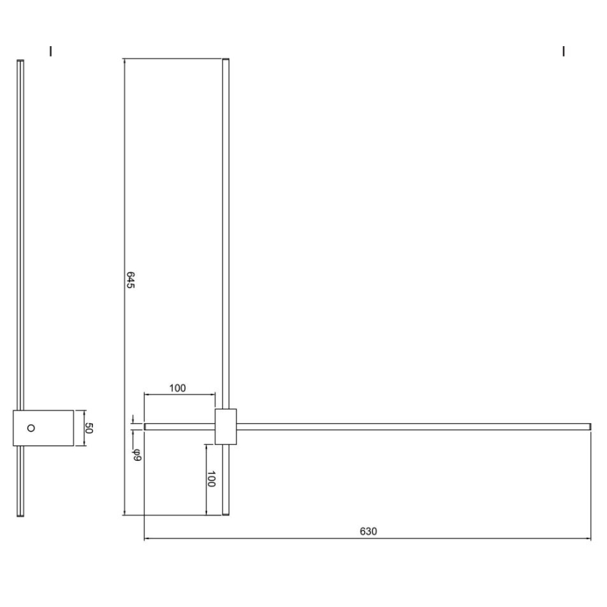 Maytoni C070WL-L12GB3K - LED sieninis šviestuvas PARS LED/12W/230V CRI 90 juoda