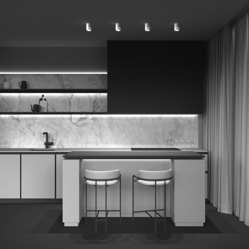 Maytoni C085CL-9W4K-W - LED akcentinis šviestuvas ORLO LED/9W/230V CRI 90 4000K balta