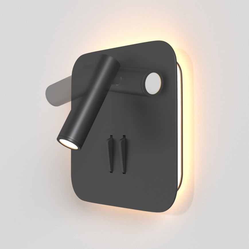 Maytoni C175-WL-01-6W-B - LED sieninis akcentinis šviestuvas IOS LED/9W/230V juoda