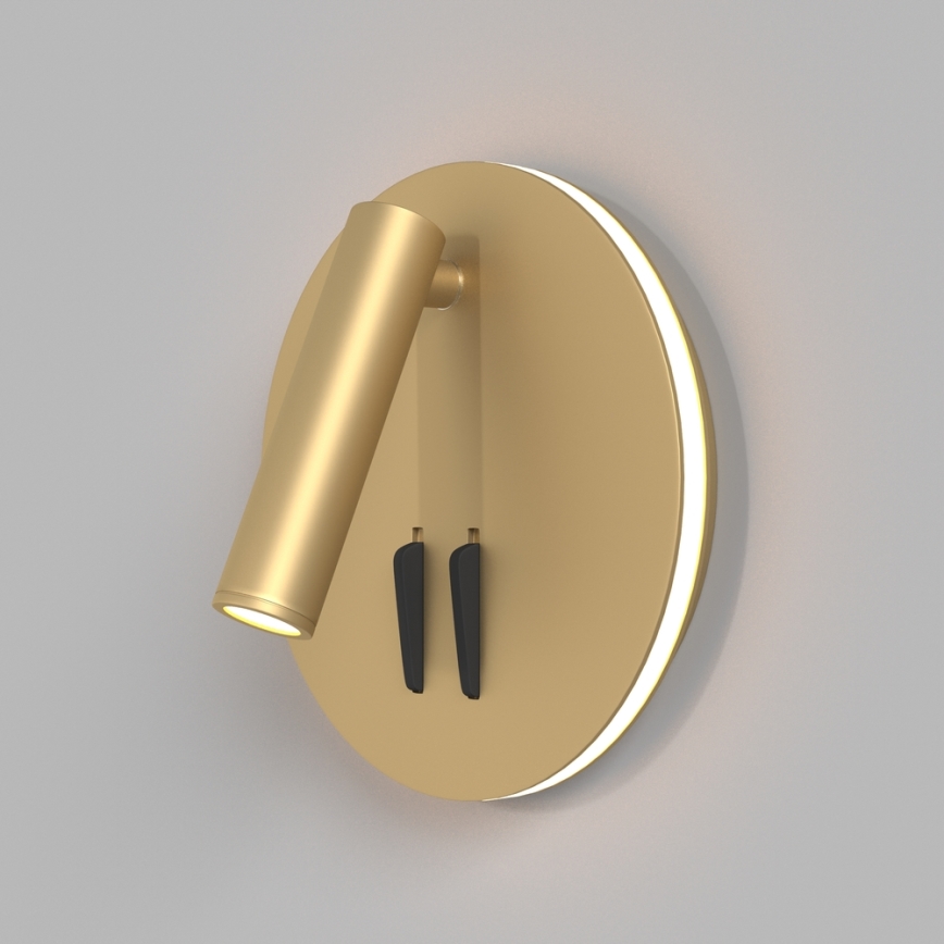 Maytoni C176-WL-01-6W-MG - LED sieninis akcentinis šviestuvas IOS LED/9W/230V auksas