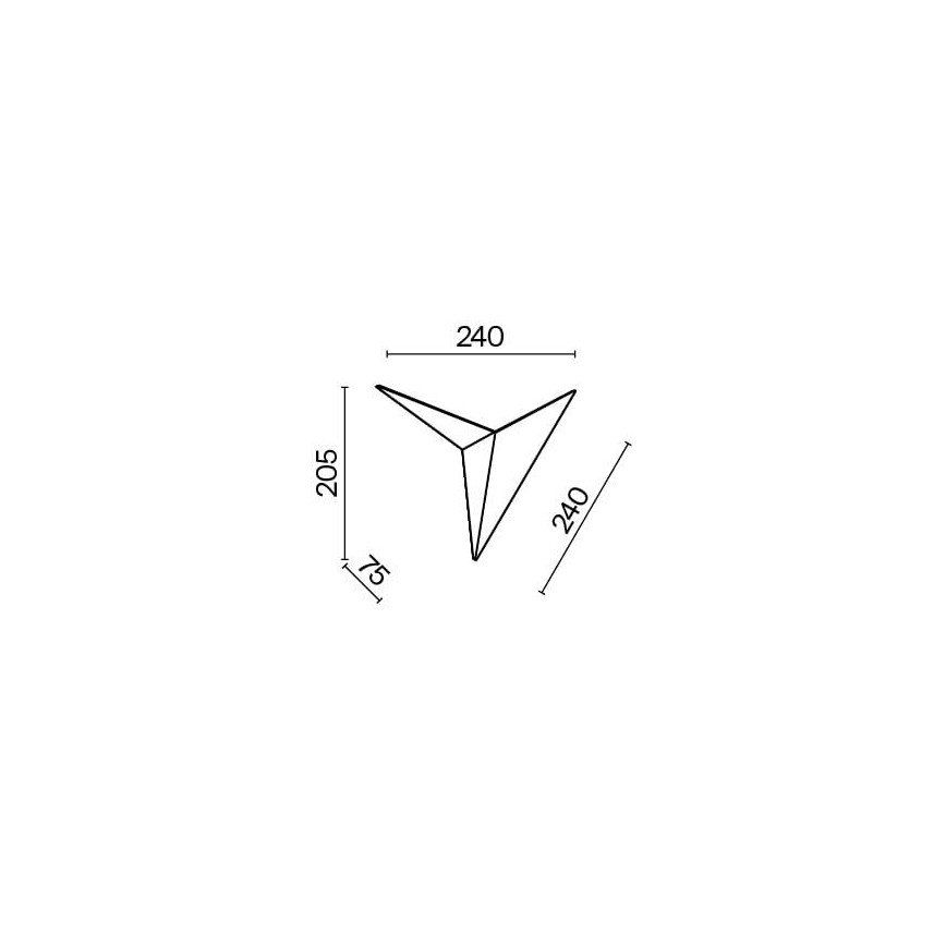 Maytoni C808WL-L3B - LED sieninis šviestuvas TRAME LED/3W/230V juoda