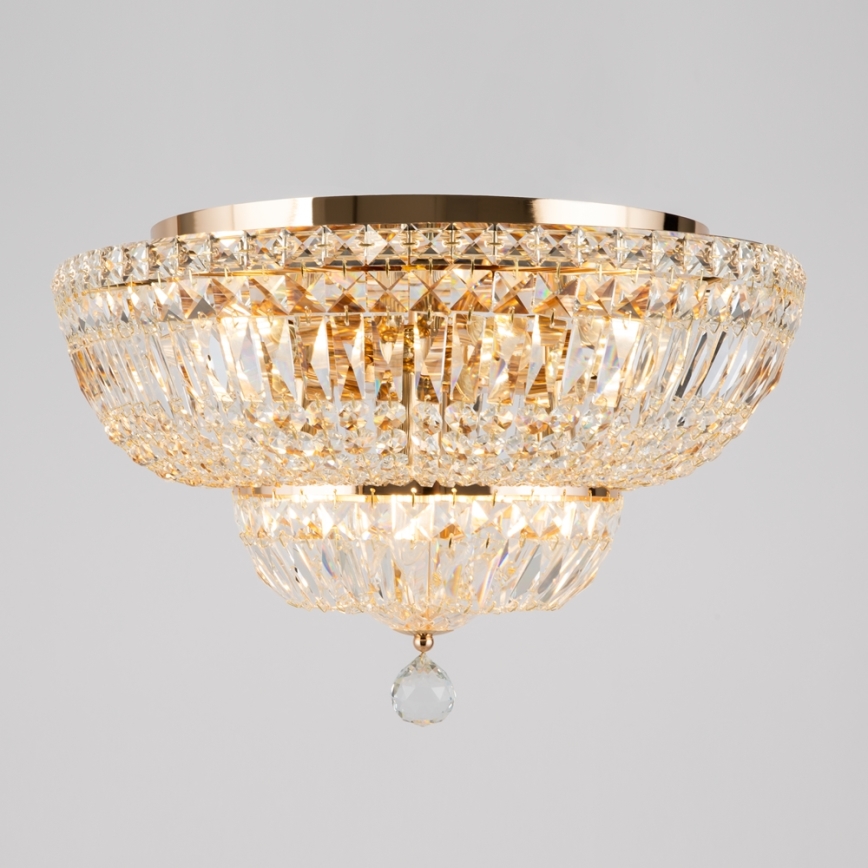 Maytoni DIA100-CL-12-G - Lubinis šviestuvas BASFOR 12xE14/60W/230V auksas