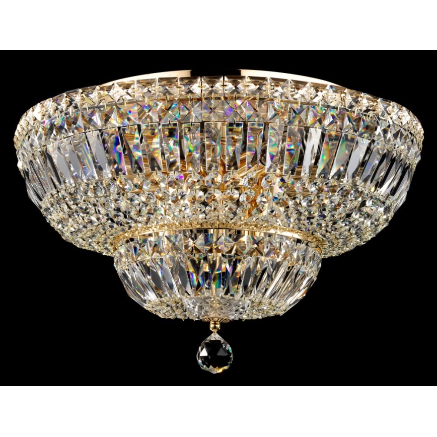 Maytoni DIA100-CL-12-G - Lubinis šviestuvas BASFOR 12xE14/60W/230V auksas