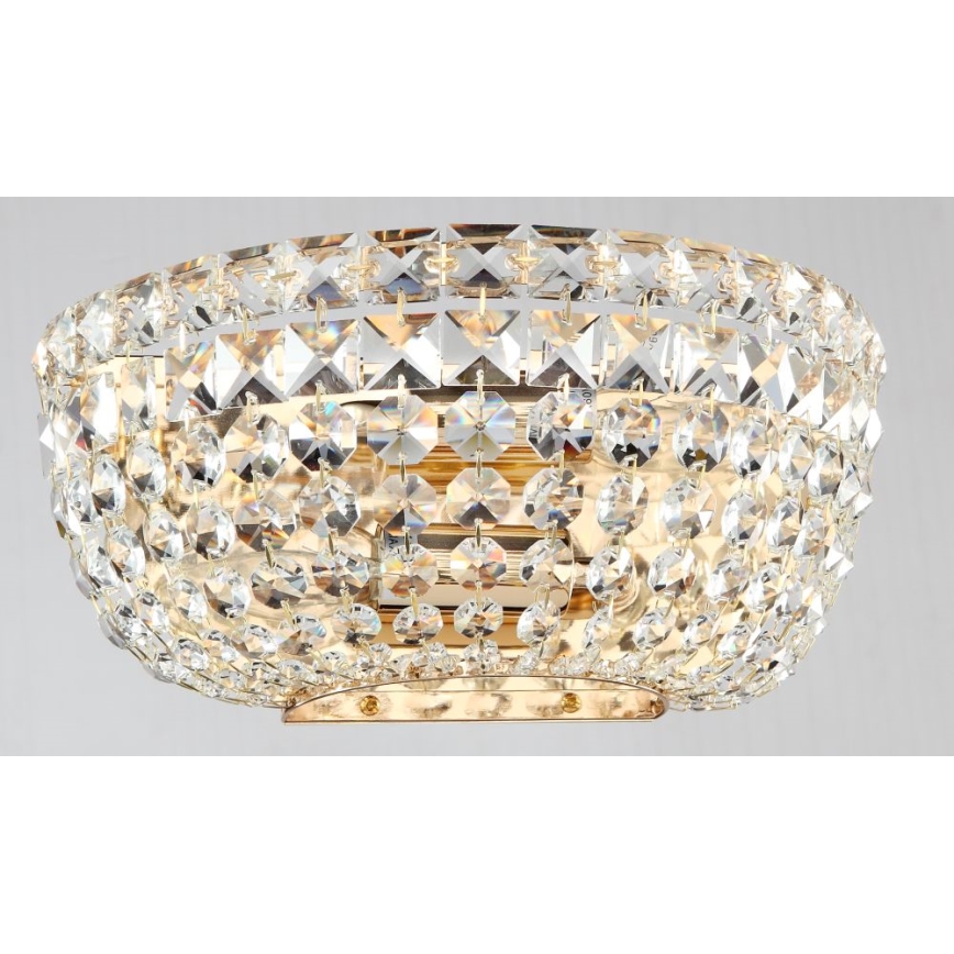 Maytoni DIA100-WL-02-G - Sieninis šviestuvas BASFOR 2xE14/60W/230V auksas