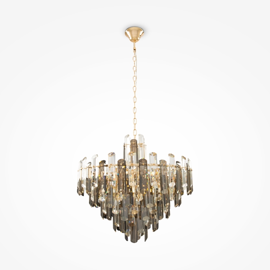 Maytoni DIA200PL-08G - Sietynas, kabinamas ant grandinės FLARE 8xE14/40W/230V