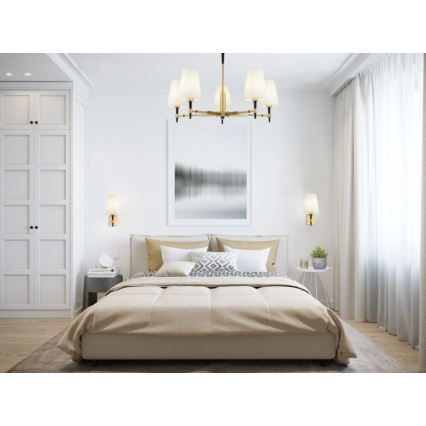 Maytoni H001CL-05BS - Sietynas ant stulpo ZARAGOZA 5xE14/40W/230V