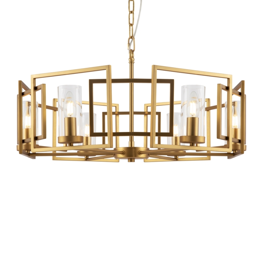 Maytoni H009PL-06G - Sietynas, kabinamas ant grandinės BOWI 6xE14/40W/230V