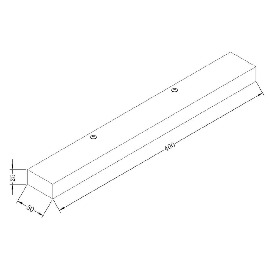 Maytoni MIR011WL-L9B4K - LED sieninis šviestuvas ORION LED/9W/230V juoda