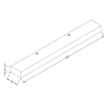 Maytoni MIR011WL-L9W4K - LED sieninis šviestuvas ORION LED/9W/230V balta