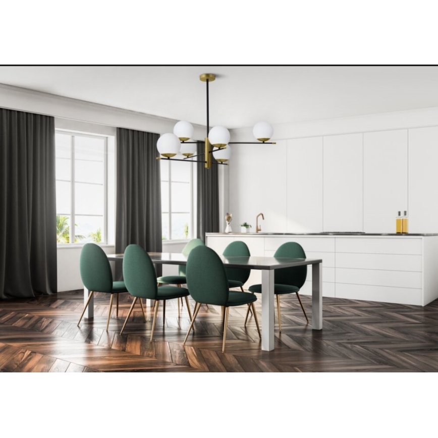 Maytoni MOD048PL-06G - Sietynas ant stulpo NOSTALGIA 6xE14/40W/230V