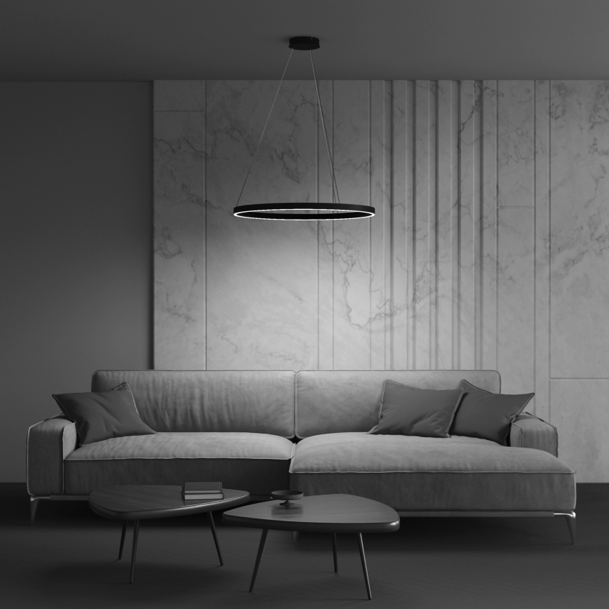 Maytoni MOD058PL-L32B3K - LED Pakabinamas sietynas RIM LED/37W/230V 3000K diametras 60 cm juoda