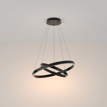 Maytoni MOD058PL-L55B3K - LED Pakabinamas sietynas RIM LED/61W/230V 3000K diametras 60 cm juoda