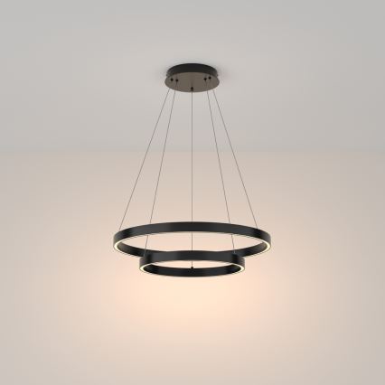 Maytoni MOD058PL-L55B3K - LED Pakabinamas sietynas RIM LED/61W/230V 3000K diametras 60 cm juoda