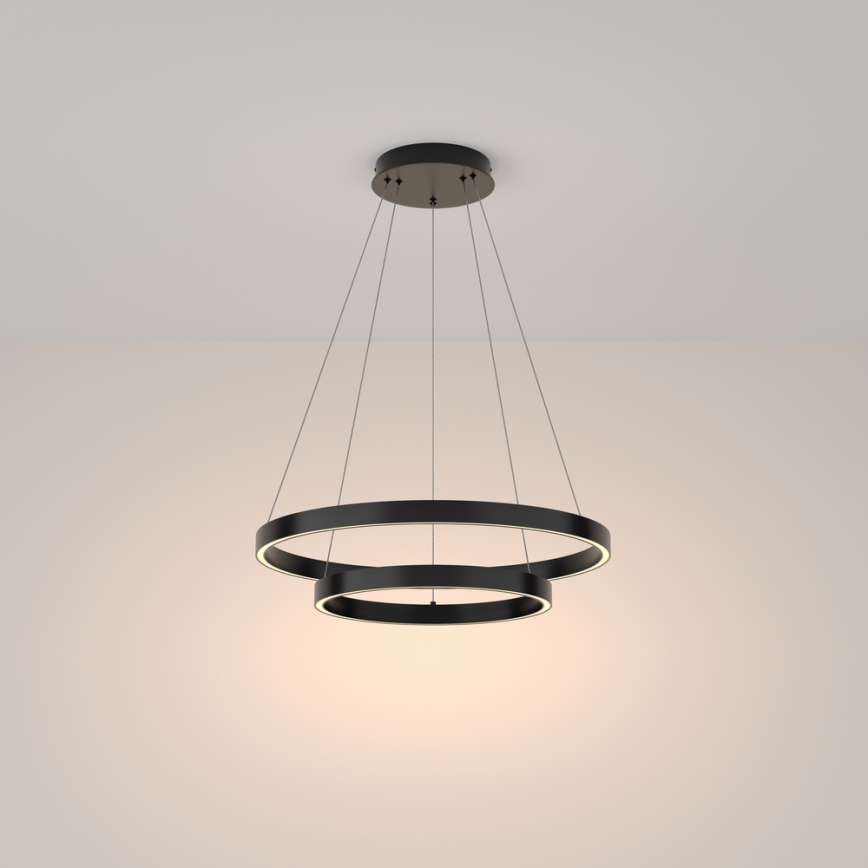 Maytoni MOD058PL-L55B3K - LED Pakabinamas sietynas RIM LED/61W/230V 3000K diametras 60 cm juoda