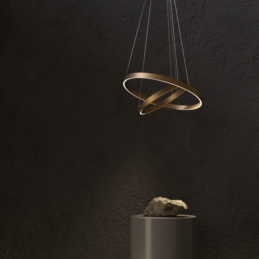 Maytoni MOD058PL-L55BS3K - LED Pakabinamas sietynas RIM LED/61W/230V 3000K diametras 60 cm auksas