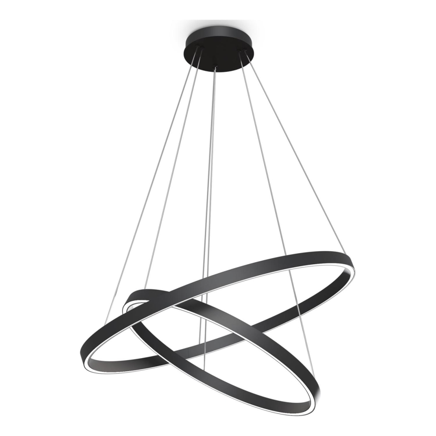 Maytoni MOD058PL-L74B3K - LED Pakabinamas sietynas RIM LED/88W/230V 3000K diametras 80 cm juoda