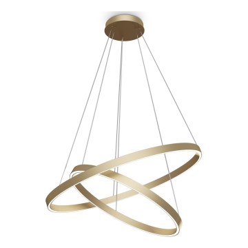 Maytoni MOD058PL-L74BS3K - LED Pakabinamas sietynas RIM LED/88W/230V 3000K diametras 80 cm auksas