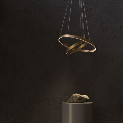 Maytoni MOD058PL-L74BS3K - LED Pakabinamas sietynas RIM LED/88W/230V 3000K diametras 80 cm auksas