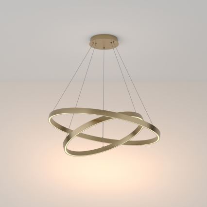 Maytoni MOD058PL-L74BS3K - LED Pakabinamas sietynas RIM LED/88W/230V 3000K diametras 80 cm auksas