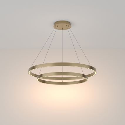 Maytoni MOD058PL-L74BS3K - LED Pakabinamas sietynas RIM LED/88W/230V 3000K diametras 80 cm auksas