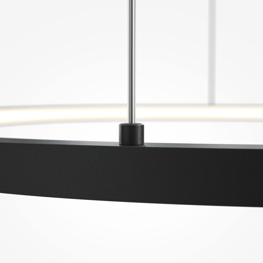 Maytoni MOD072PL-L36B3K1 - LED Pakabinamas sietynas GLINT LED/36W/230V juoda diametras 80 cm