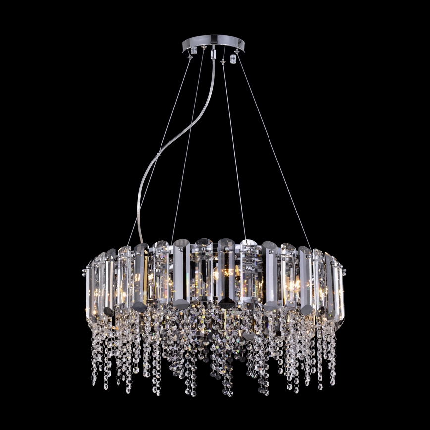 Maytoni MOD097PL-08CH - Pakabinamas sietynas HAIL 8xE14/40W/230V diametras 60,5 cm blizgus chromas