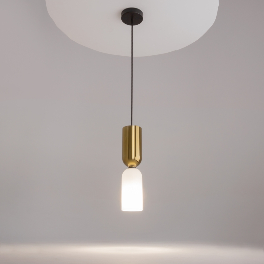 Maytoni MOD177PL-01G - Pakabinamas sietynas MEMORY 1xE14/40W/230V auksas/balta