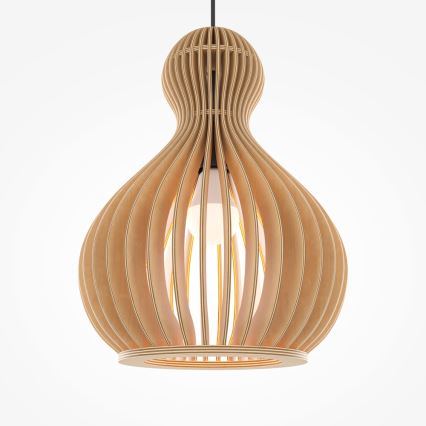 Maytoni MOD192PL-01W1 - Pakabinamas sietynas ROOTS 1xE27/40W/230V diametras 30 cm smėlio spalva