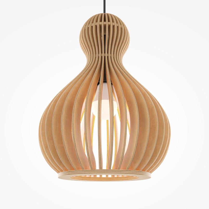 Maytoni MOD192PL-01W1 - Pakabinamas sietynas ROOTS 1xE27/40W/230V diametras 30 cm smėlio spalva