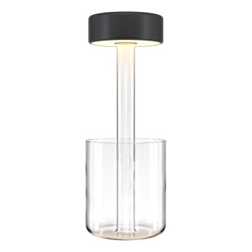 Maytoni MOD229TL-L3B3K1 – LED Pritemdoma įkraunama nešiojama stalinė lempa LED/3W/5V 2200-4000K juoda/skaidri