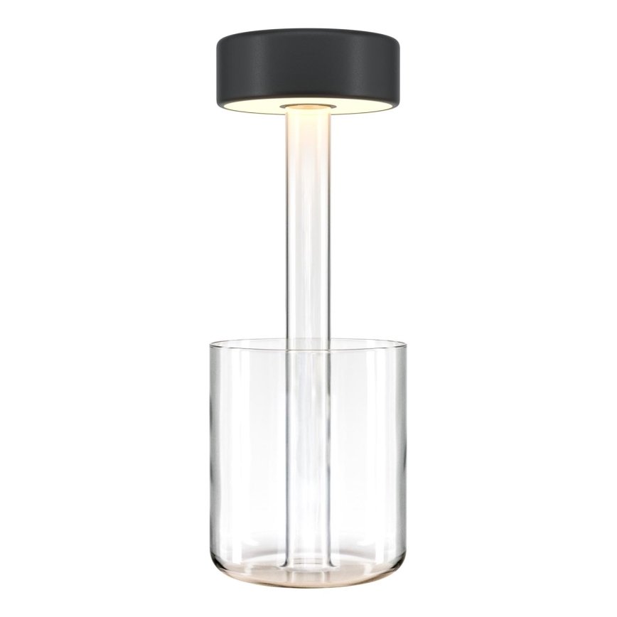 Maytoni MOD229TL-L3B3K1 – LED Pritemdoma įkraunama nešiojama stalinė lempa LED/3W/5V 2200-4000K juoda/skaidri