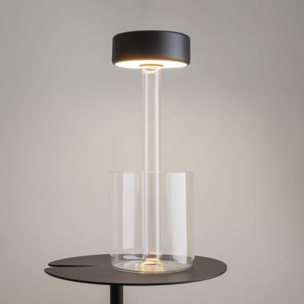 Maytoni MOD229TL-L3B3K1 – LED Pritemdoma įkraunama nešiojama stalinė lempa LED/3W/5V 2200-4000K juoda/skaidri